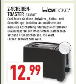 Marktkauf Clatronic 2-scheiben-toaster ta3801 Angebot
