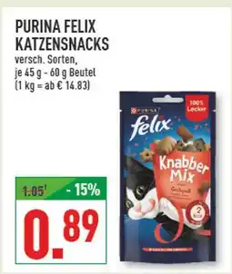 Marktkauf Purina felix katzensnacks Angebot