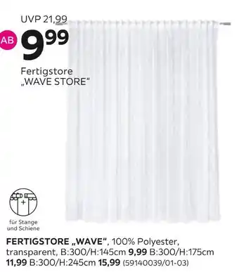 Mömax Fertigstore „wave“ Angebot