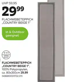 Mömax Flachwebeteppich „country beige 1“ Angebot