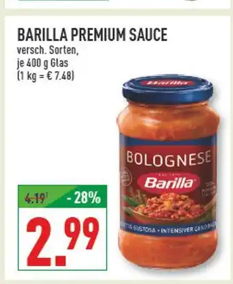Marktkauf Barilla premium sauce Angebot
