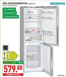 Marktkauf Siemens kühl-/gefrierkombination kg36ealca Angebot