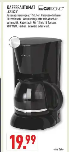 Marktkauf Clatronic kaffeeautomat Angebot