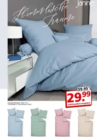 Segmüller Janine seersucker-bettwäsche 'piano' Angebot