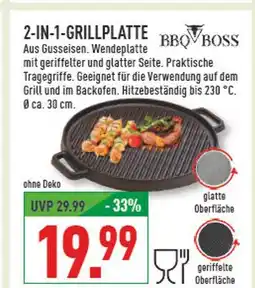 Marktkauf Bbq boss 2-in-1-grillplatte Angebot