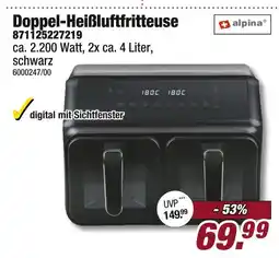 Poco Alpina doppel-heißluftfritteuse Angebot