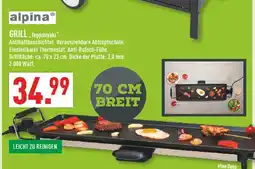 Marktkauf Alpina grill teppanyaki Angebot