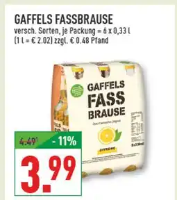 Marktkauf Gaffels fassbrause Angebot