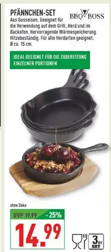 Marktkauf Bbq boss pfännchen-set Angebot