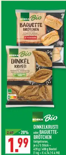 Marktkauf Edeka bio dinkelkrusti Angebot