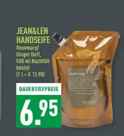 Marktkauf Jean&len handseife rosemary/ginger duft Angebot