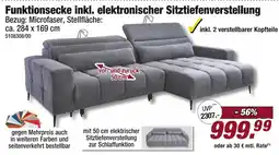 Poco Funktionsecke inkl. elektronischer sitztiefenverstellung Angebot
