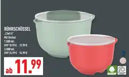 Marktkauf Rührschüssel 'chef it' mit deckel Angebot