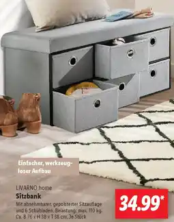 Lidl LIVARNO home Sitzbank Angebot