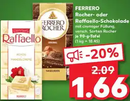 Kaufland FERRERO Rocher- oder Raffaello-Schokolade Angebot
