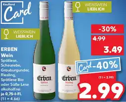 Kaufland ERBEN Wein Angebot