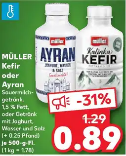 Kaufland MÜLLER Kefir oder Ayran Angebot