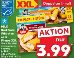 Kaufland IGLO Backfisch Stäbchen oder Filegro XXL Angebot