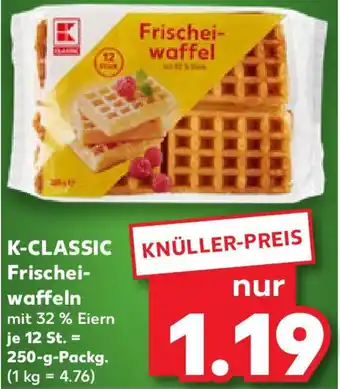 Kaufland K-CLASSIC Frischeiwaffeln Angebot