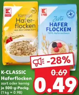 Kaufland K-CLASSIC Haferflocken Angebot