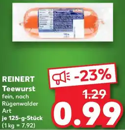 Kaufland REINERT Teewurst Angebot