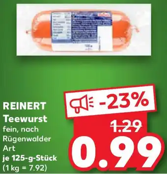 Kaufland REINERT Teewurst Angebot
