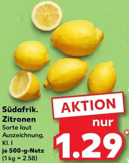 Kaufland Südafrik. Zitronen Angebot
