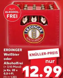 Kaufland ERDINGER Weißbier oder Alkoholfrei Angebot