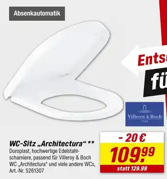 toom Baumarkt Villeroy & boch wc-sitz 'architectura' Angebot