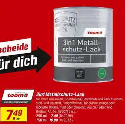 toom Baumarkt Toom 3in1 metallschutz-lack Angebot