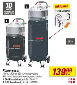 toom Baumarkt Rowi kompressor Angebot