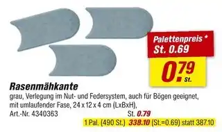 toom Baumarkt Rasenmähkante Angebot
