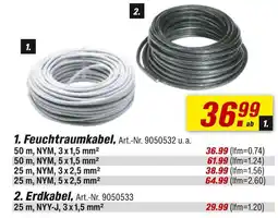 toom Baumarkt Feuchtraumkabel oder erdkabel Angebot