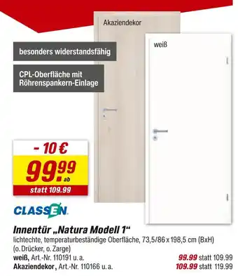 toom Baumarkt Classen innentür „natura modell 1“ Angebot
