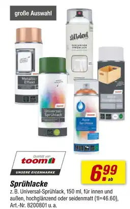toom Baumarkt Toom sprühlacke Angebot