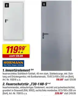 toom Baumarkt Hörmann innentürelement 3/4 Angebot