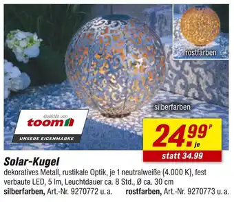 toom Baumarkt Solar-kugel Angebot