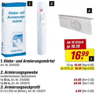 toom Baumarkt Klebe- und armierungsmörtel Angebot