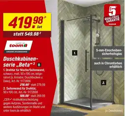 toom Baumarkt Toom drehtür für nische/seitenwand Angebot