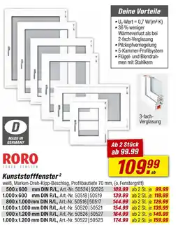 toom Baumarkt Roro kunststofffenster Angebot