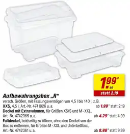 toom Baumarkt Aufbewahrungsbox 'r' xxs Angebot