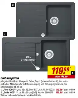 toom Baumarkt Einbauspülen Angebot