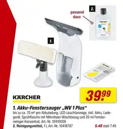 toom Baumarkt Kärcher akku-fenstersauger wv 1 plus Angebot