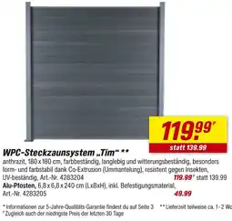 toom Baumarkt Wpc-steckzaunsystem „tim“ Angebot