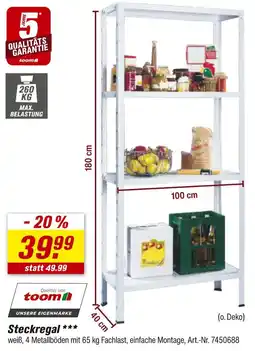 toom Baumarkt Steckregal Angebot