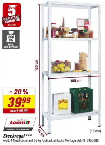 toom Baumarkt Steckregal Angebot