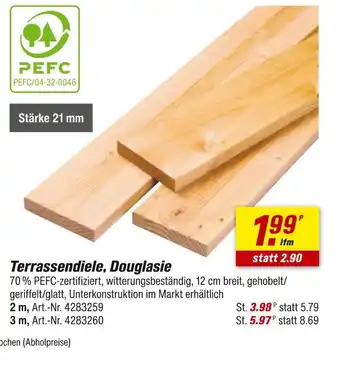 toom Baumarkt Terrassendiele, douglasie Angebot