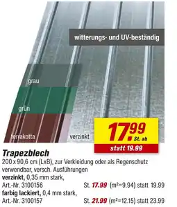 toom Baumarkt Trapezblech Angebot
