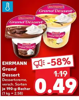 Kaufland EHRMANN Grand Dessert Angebot