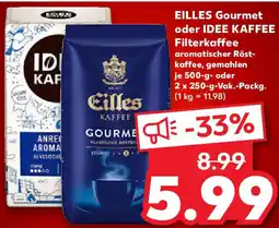 Kaufland EILLES Gourmet oder IDEE KAFFEE Filterkaffee Angebot